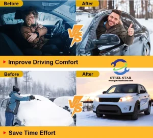 Comparison of the effects of water heating parking heaters